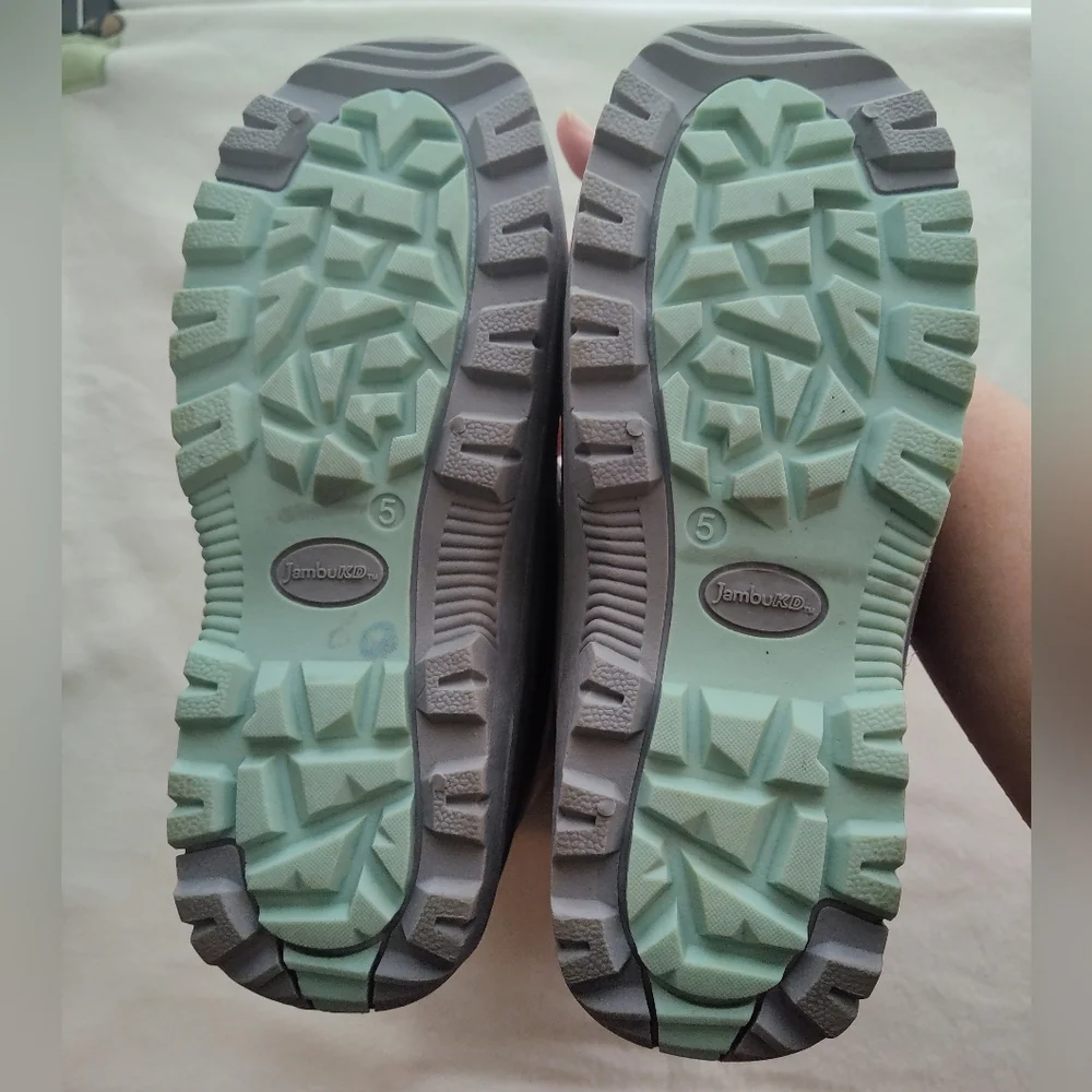 Jambu Kid Lilac & Aqua Nydia Snow Boots Size 5M